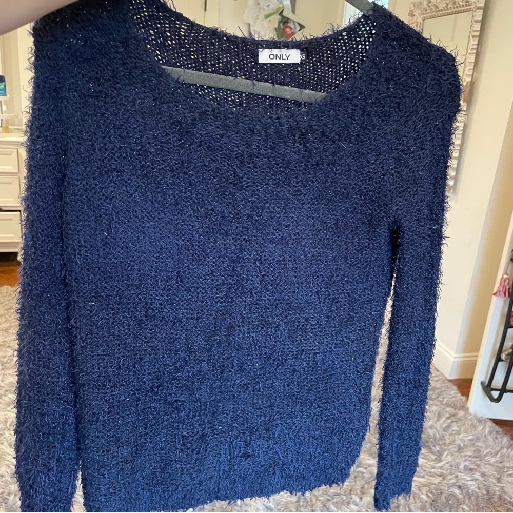 Navy Blue Knit Sweater